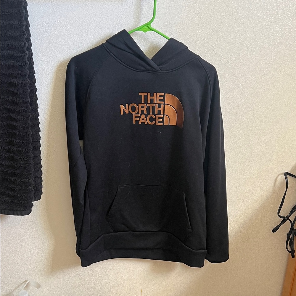 The North Face Black Sweater with Brown Logo